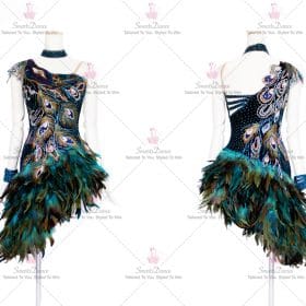 Lyrical Discount Juvenile Latin Dress Gown Ballroom Latin Competition Costumes LD-SG2093