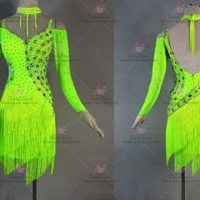 Lyrical Discount Juvenile Latin Dress Gown Ballroom Latin Competition Costumes LD-SG2105