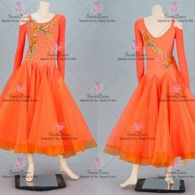 Made-To-Measure Applique Smooth Ballroom Dancing Dresses BD-SG4048