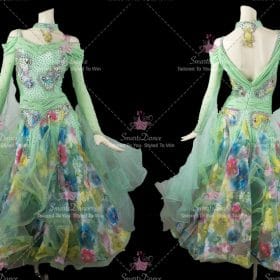 Multicolor Ballroom Dress Foxtrot Dancing Costumes BD-SG3696
