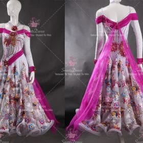 Multicolor Ballroom Standard Competition Dress Foxtrot BD-SG3636