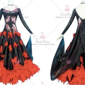 Multicolor Cheap Tailor Made Lyrical Ballroom Dancing Outfits BD-SG3906