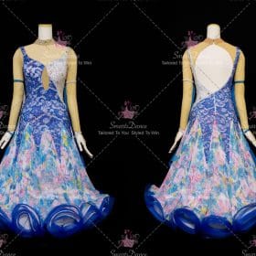 Multicolor Juvenile Chiffon Ballroom Dress Dance Outfits BD-SG3390
