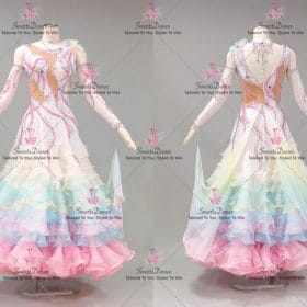 Multicolor Lyrical Ballroom Competitive Dance Costumes BD-SG4312