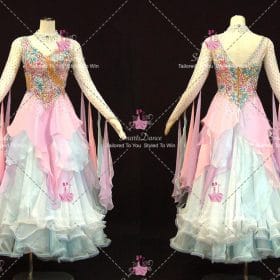 Multicolor Satin Rhinestones Dance Dresses Dancing Queen Dress BD-SG4451