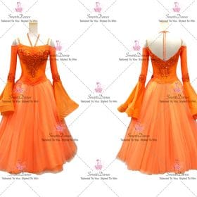 Orange Dance Dress Costume Dress Dancing BD-SG3980