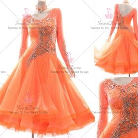Orange Discount Tailor Made Modern Ballroom Dancing Clothes BD-SG3946