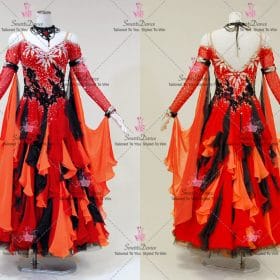 Orange Tailor Made Dance Dresses For Middle Schoolers Outfits BD-SG4171