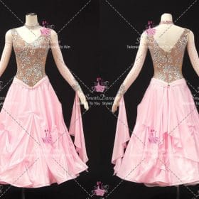 Pink Ballroom Costumes For Dance School Dance Dresses BD-SG4508