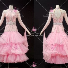 Pink Ballroom Dance Competition Costumes Dresses To Dance BD-SG4496