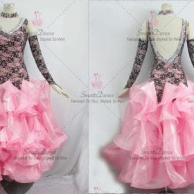 Pink Ballroom Smooth Competition Dress Tango BD-SG3583