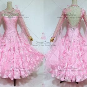 Pink Ballroom Smooth Competition Dress Tango BD-SG3601