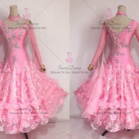 Pink Ballroom Smooth Competition Dress Waltz BD-SG3591