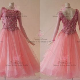 Pink Ballroom Smooth Dress Swing Dancing Skirt BD-SG3671