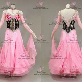 Pink Custom Made Ballroom Dance Dresses Clothing BD-SG4166