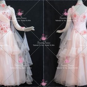 Pink Custom Made Foxtrot Dancer Costume Dance Dresses For Teens BD-SG4595