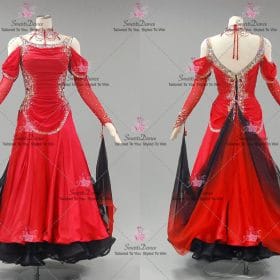 Pink Dance Dresses For Teens Dancer Costume Ballroom Smooth Clothes BD-SG4339