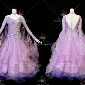 Pink Girls Applique Ballroom Dress Dance Wear BD-SG3387