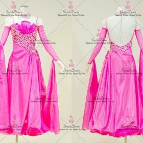 Pink Hand-Tailored Dance Competition Costume Costumes BD-SG4153