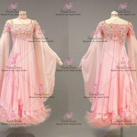 Pink Hand-Tailored Dress For Dance Clothes BD-SG4169