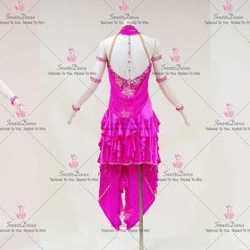 Pink Lace Modern Latin Dance Clothes Paso Doble Costumes LD-SG2315