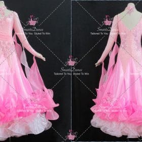 Pink Made To Order Performance Custom Dance Costumes Dresses For Dancing BD-SG4591