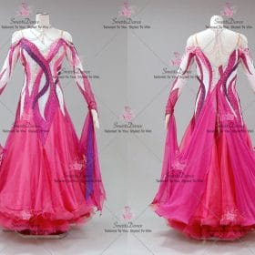 Pink Plus Size Ballroom Competition Prom Dance Dresses BD-SG4261