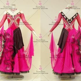 Pink Tailor Made Ballroom Dance Costumes Clothing BD-SG4187