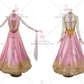Pink Womens Chiffon Ballroom Dress Dance Wear BD-SG3380