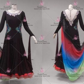 Plus Size Ballroom Competition Dance Costumes Performance Costumes BD-SG4125