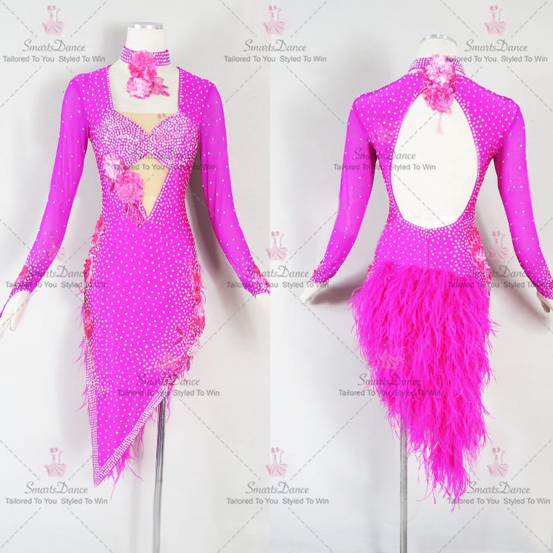 Plus Size Discount Girls Latin Dress Gown Ballroom Latin Competition Costumes LD-SG2102