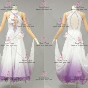 Purple And White Christmas Dance Dresses Dance Dresses For Women Ballroom Clothing BD-SG4364