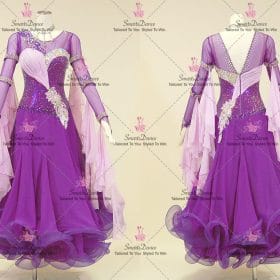 Purple Applique Swarovski Prom Dance Dresses Homecoming Dance Dress BD-SG4389