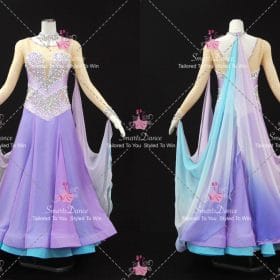 Purple Ballroom Competition Dress For Dance Praise Dance Dress BD-SG4521