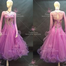 Purple Ballroom Standard Competition Dress Foxtrot BD-SG3594