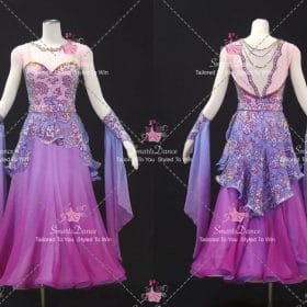 Purple Ballroom Standard Womens Dance Costumes Dancer Dresses BD-SG4514