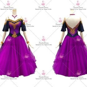 Purple Dance Performance Costumes Dresses For Dance BD-SG3981