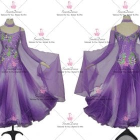 Purple Dance Performance Costumes Dresses For Dance BD-SG4013