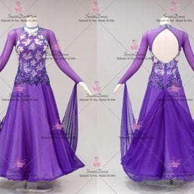 Purple Design Ballroom Standard Competitive Dancing Costumes BD-SG4306