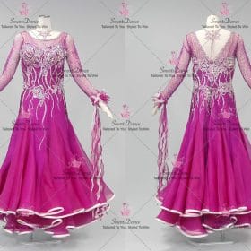 Purple Dresses Dance Custom Dance Costume Ballroom Competition Wear BD-SG4373