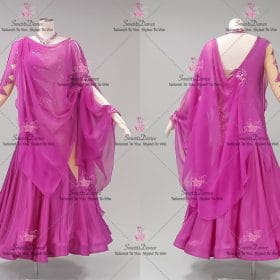 Purple Dresses For Dancing Custom Dance Costumes Ballroom Smooth Clothes BD-SG4367