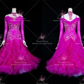 Purple Juniors Lace Ballroom Dress Dance Gowns BD-SG3391