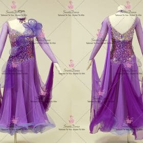 Purple Made To Order Dance Dresses For Juniors Clothing BD-SG4138