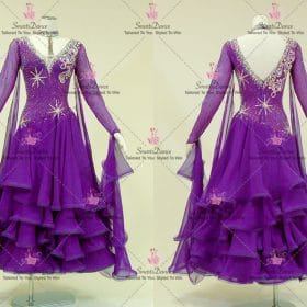 Purple Personalize Dance Competition Costumes Clothes BD-SG4176