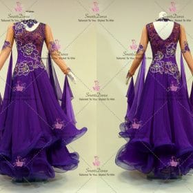 Purple Tailored Competition Dance Costumes Clothing BD-SG4180
