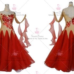 Red Affordable Tailored Fashion Ballroom Practice Costumes BD-SG3923