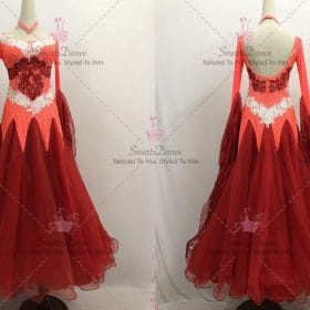 Red Ballroom Standard Competition Dress Viennese Waltz BD-SG3592