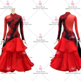 Red Dance Costumes For Competition Formal Dance Dresses BD-SG3967