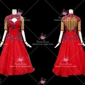 Red Performance Dance Performance Costumes Middle School Dance Dresses BD-SG4543