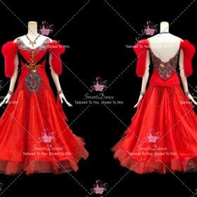 Red Performance Dancer Costume Dance Dresses For Teens BD-SG4531